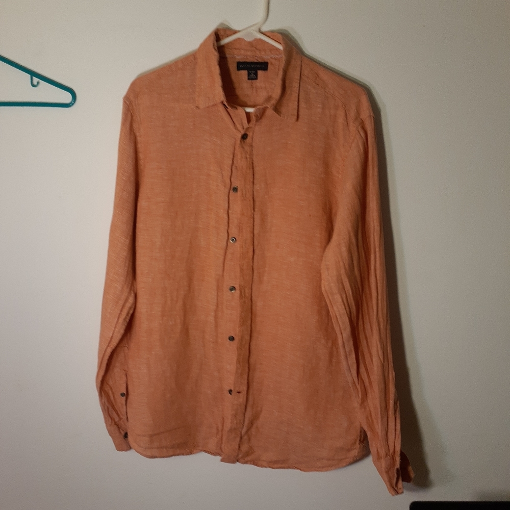 Banana Republic 100% linen shirt M 15 - 15.5
